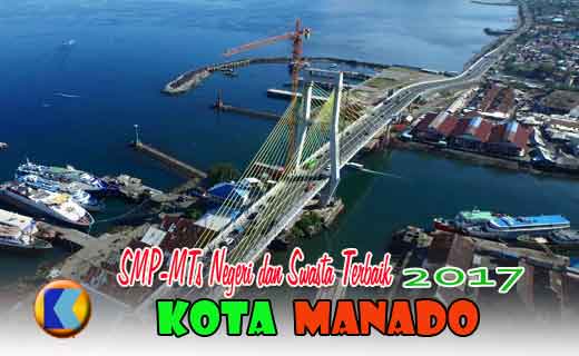 Peringkat SMP-MTs terbaik di Kota Manado tahun 2017