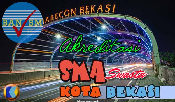 Daftar Akreditasi SMA Swasta Kota Bekasi dalam Huruf dan Angka